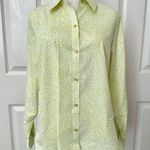 Chico's Chico’s white green dot print long sleeved button down shirt Photo 7