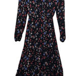 One One Six Womens Maxi Dress M Black Floral Boho Tiered Cottagecore Whimsigoth Size M Photo 0