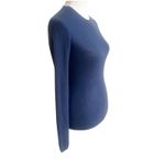 Vince  Women’s Cashmere Crewneck Sweater Pullover Blue Size XS Preppy Office Photo 3