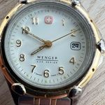 Wenger Ladies Watch S.A.K. Design White Dial Two Tone Bracelet Date Window Photo 5