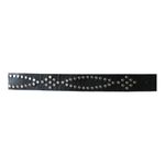 Black Faux Leather Western Belt Rhinestone Studded Bling Buckle Cowgirl Style Photo 13