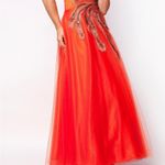 NWT NINA CANACCI 21641 DRESS IN COLOR TANGERINE SZ Photo 2