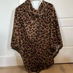 Faux Fur Leopard Poncho Brown Size undefined Photo 0