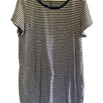 a.n.a  XL striped short sleeve tshirt dress blue white Photo 0