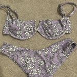 SheIn Lilac flowered bikini-Size Medium-Never Worn Photo 2