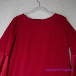 New!  red flare bell sleeve sheath‎ dress, size L, Chico's size 2 Photo 2