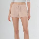 Comfy And Ready Terry Shorts In Blush Size Small Photo 13