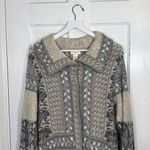 Sundance  Fair Isle Knit Sweater Coat Cardigan Duster W2045 Sz L Photo 1