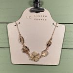 LC Lauren Conrad 🆕  Gold Leaf & Flower Necklace Photo 1