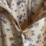 ZARA Floral Satin Peach Midi Skirt Sz M NWT Photo 7