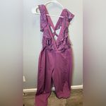 ASOS  NEW Women's‎ Purple Wrap Lace Jumpsuit Wide Leg Size 14 Photo 5