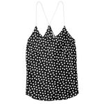 Victoria's Secret NWOT Victoria’s Secret Black & White Polka Dot Satin Sleep Cami Camisole Sz XXL Photo 3