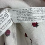 ZARA  Basic Small White‎ Sleeveless Ladybug Tank Too Draped Blouse Tie Back Photo 4