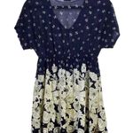 Siren Lily  Elegant Navy Lace Design- Maternity Top - Small Photo 1
