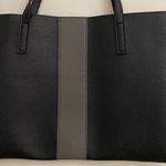 Vince Camuto Black/gray leather tote Photo 5