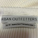 Urban Outfitters  White Ribbed Turtleneck Knit Pullover Crop Sweater Top Size XS Photo 2