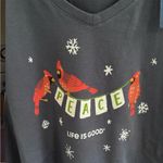 Life is Good NWT Long Sleeve Crusher V
Neck Peace Cardinal Tee Size 3X Photo 3