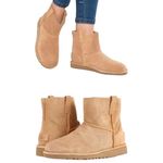 UGG classic unlined mini perforated brown boots size 8 Photo 1