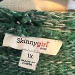 Skinnygirl Green Cardigan Sweater with Tie Waist Size 1X Photo 2
