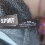 PINK - Victoria's Secret  seamless lightly lined sport sports bra sparkly pink on straps in gray and blue size medium. Photo 6