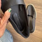 Ecco  black leather simpil loafer white rubber sole Photo 7