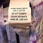 Wild Honey  Tie Dye Purple Blue Maxi Cover Up Dress Women's Medium‎ Photo 9