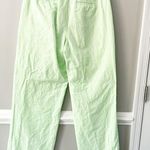 J.Crew Pleated Wide Leg Light Green Pants Linen Blend Trousers Size 2 Photo 2