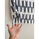 Pendleton  Women's Terra Tunic Blouse Pull Over Geometric Blue White Size XL Photo 4