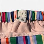 a.n.a  Colorful Striped Ruffle Midi Skirt, Asymmetrical, Size Medium Photo 2