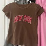 Brandy Melville  Brown New York Top Photo 0