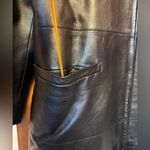 Bisang Alpine Switzerland Couture Women Black Lined Genuine Leather ZipUp Coat Photo 4