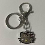 Sanrio New  Hello Kitty Keychain Bag Charm Silver & Pink Photo 0