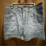 st. john's bay  Stretch Denim Skirt, w/Shorts Underneath, Size 12 Photo 0