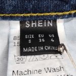 SheIn Women's Blue Butterfly Jeans/Straight Leg Sz4 SKU 4030 Photo 4