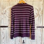 Zenana Outfitters Purple Striped Women's Sweater Photo 2