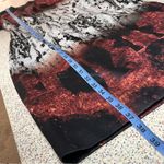 Angelys Belak Graphic Print Abstract Cocktail Dress Red Gray Women’s Size 8 Black Photo 10