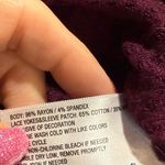 Knox Rose  Maroon Thermal Knit Crochet Blouse Medium Photo 7