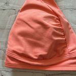 Athleta  Coral Orange Triangle Halter Bikini Top with Pads Size Small Photo 1