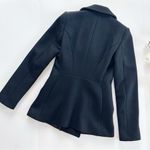 ZARA Short Coat With Gold Metallic Buttons Black Photo 4