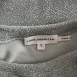 Good American  - NWT Silver Sparkle Short Sleeve Crop Top Sz 1 - S/M Photo 6