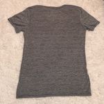 Nike  Dri Fit Athletic Cut Striped Heathered V-Neck Shirt‎ Grey Small Photo 1