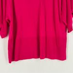 Apt. 9  Perforated Mesh Wide Short Sleeve Dolman‎ Knit Sweater Pink XXL Photo 8