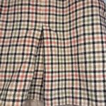 Ann Taylor  size 4 four Burberry style plaid mini skirt with buttons on the side Photo 1