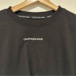 Calvin Klein Black Long Sleeve Pullover‎ Crop Sweatshirt Size XL Photo 2