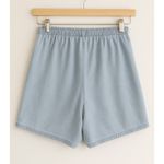 Vintage Karen Scott Blue 100% Cotton Cinch Waist High Rise Chino Cargo Shorts Wo Size L Photo 1