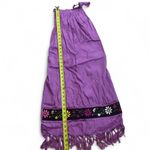 Purple Sleeveless Dress‎ with Floral Trim Size undefined Photo 3