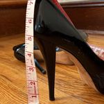 Stuart Weitzman Black Patent Leather Platform Peep Toe Pumps Size 7M Photo 2
