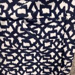 Aryeh  Womans Navy And White‎ Geometric Capri Pants Size Small Photo 2