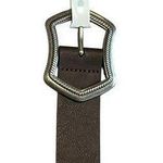 Jessica Simpson Belt Womens Medium 8-10 Faux Leather Silver Buckle $33 MSRP NWT Photo 0