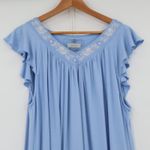 cupio Embroidered Dress Nightgown Flutter Sleeve Cottage Core Lounge Size XL Photo 1